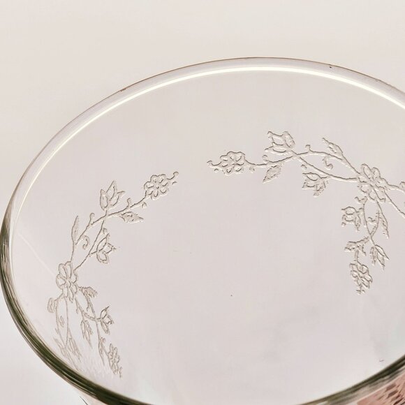 Homco Cathedral Floral Sconce Votive Candle Holder 6" etched garland cottagecore - Picture 5 of 7